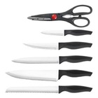 Conjunto De Facas 6 Peças Cross Preto Brinox