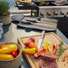 Conjunto de Facas Aço Inox 43x23.5cm Naterial 3 Peças