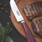 Conjunto De Facas Churrasco Pampas Fio Liso Inox Forjado Cabo