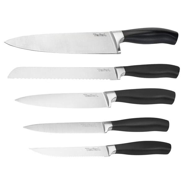 Conjunto De Facas Classic Tefal Com Cabo Ergonômico - 5 Pçs
