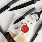 Conjunto De Facas Colorstone 6 Peças Rattan Preto Euro Home