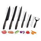 Conjunto De Facas Colorstone 6 Peças Rattan Preto Euro Home