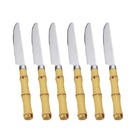 Conjunto De Facas De Mesa Bambu Asper Mimo Style Atj05f