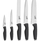 Conjunto De Facas Do Chef Cozinha Inox Cabo Anatômico 6 Peças