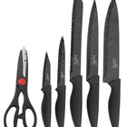 Conjunto De Facas Do Chef Cozinha Inox Cabo Anatômico 7 Peças