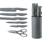 Conjunto De Facas Do Chef Cozinha Inox Cabo Anatômico 7 Peças