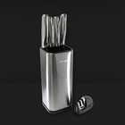 Conjunto De Facas Dolche - 6 Peças - Aço Inoxidável Com Cepo/