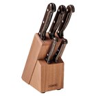 Conjunto De Facas Inox 6 Peças Marrom 17cm Tramontina