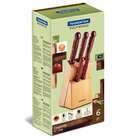 Conjunto De Facas Inox 6 Peças Mogno 17cm Tramontina