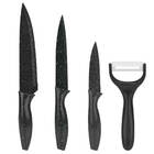 Conjunto De Facas Inox Candy Color 4 Peças Com Descascador Pr