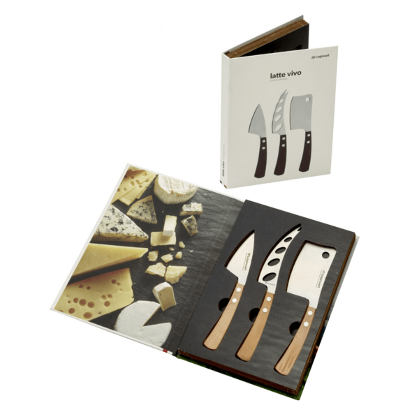 Conjunto De Facas Para Queijo Lattevivo Em Aço Inox E Cabo De