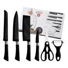 Conjunto De Facas Revestimento Antiaderente Aço Inox 6 Peças