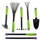 Conjunto de Ferramentas para Jardim Ancinho e Rastelo 7 Peças Palisad