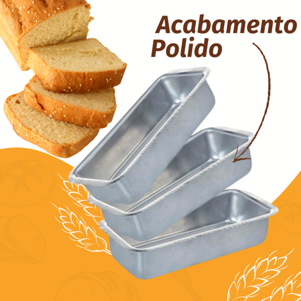 Conjunto De Formas Para Pães 3 Peças