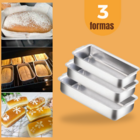 Conjunto De Formas Para Pães 3 Peças