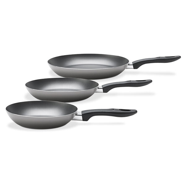 Conjunto De Frigideiras Antiaderente 3 Peças Chili Prata Brin