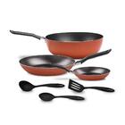 Conjunto De Frigideiras E Wok Antiaderente Alumínio Terracota