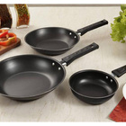 Conjunto De Frigideiras Fortaleza Light Preto 3 Peças