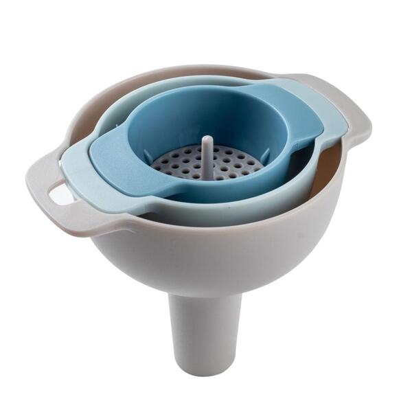 Conjunto De Funil Com Peneira 4pçs 78000466 Allonsy