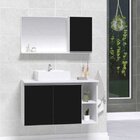 Conjunto De Gabinete Banheiro 80cm Com Cuba E Espelheira -