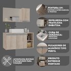 Conjunto De Gabinete Banheiro 80cm Com Cuba E Espelheira -