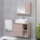 Conjunto De Gabinete Banheiro Virtus 60cm Com Cuba E Espelhei