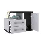 Conjunto De Gabinete De Banheiro Com Cuba Q39 E Espelheira Wo