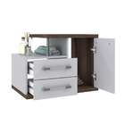 Conjunto De Gabinete De Banheiro Com Cuba Q39 E Espelheira Wo