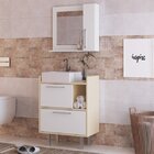 Conjunto De Gabinete E Espelheira Para Banheiro 3 Portas  Bra