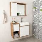 Conjunto De Gabinete Para Banheiro Com Cuba E Espelheira Roma