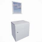 Conjunto De Gabinete Suspenso Com Espelheira E Cuba Mármore B