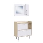 Conjunto De Gabinete Suspenso E Espelheira Para Banheiro  Bra