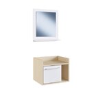 Conjunto De Gabinete Suspenso E Espelheira Para Banheiro  Bra