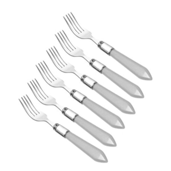 Conjunto De Garfos De Mesa Em Inox Lyor Pearl Cinza 6 Peças 7
