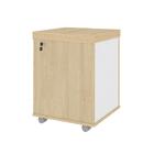 Conjunto De Gaveteiros Bournermonth Carvalho Branco