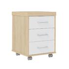 Conjunto De Gaveteiros Bournermonth Carvalho Branco