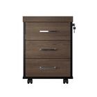 Conjunto De Gaveteiros Bournermonth Charuto Preto