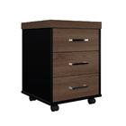 Conjunto De Gaveteiros Bournermonth Charuto Preto