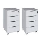 Conjunto De Gaveteiros Mansfield Branco