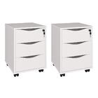 Conjunto De Gaveteiros Warrignton Branco