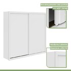 Conjunto De Guarda-roupa 2 Portas 4 Gavetas 100% Mdf Nix e Cô