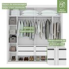 Conjunto De Guarda-roupa 2 Portas 4 Gavetas 100% Mdf Nix e Cô