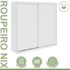 Conjunto De Guarda-roupa 2 Portas 4 Gavetas 100% Mdf Nix e Cô