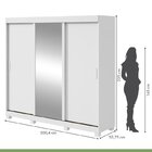 Conjunto De Guarda-roupa 3 Portas 3 Gavetas Saion Plus 1 Port