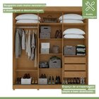 Conjunto De Guarda-roupa 3 Portas 3 Gavetas Saion Plus Super