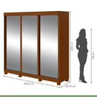 Conjunto De Guarda-roupa 3 Portas 3 Gavetas Saion Plus Super