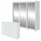 Conjunto De Guarda-roupa 3 Portas 3 Gavetas Saion Plus Super