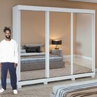 Conjunto De Guarda-roupa 3 Portas 3 Gavetas Saion Plus Super