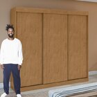 Conjunto De Guarda-roupa 3 Portas 3 Gavetas Saion Plus e Cômo