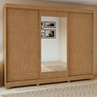 Conjunto De Guarda-roupa 3 Portas 4 Gavetas Nice Com Espelho